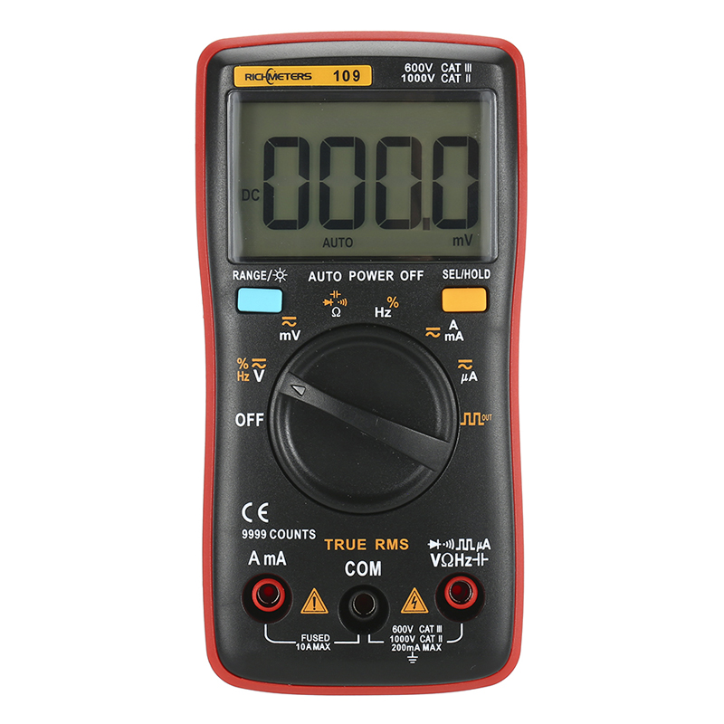 RM109 Digital Multimeter 9999 Counts - RICHMETERS.COM