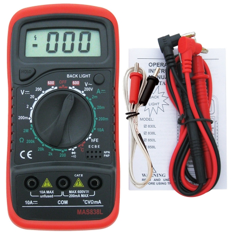 DT858L/MAS838L Digital Multimeter - RICHMETERS.COM